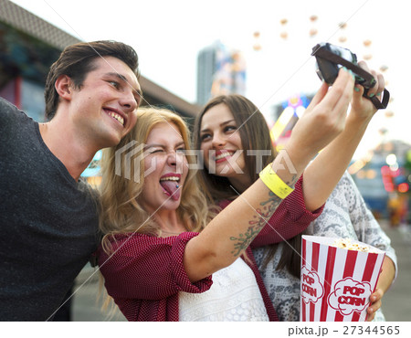 Amusement Leisure Funny Happiness Enjoyment Concept 27344565