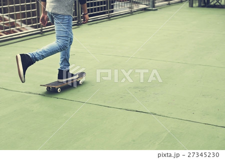 Casual Guy Riding Skateboard Concept 27345230