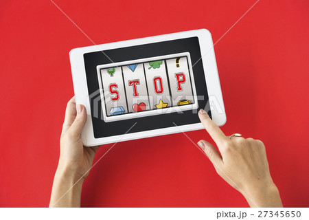 Stop Ending Finish Rest Block Break Close Concept 27345650