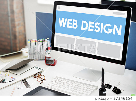 Web Design Template Copy Space Concept 27346154