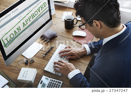 Loan Approved Application Form Concept 27347247