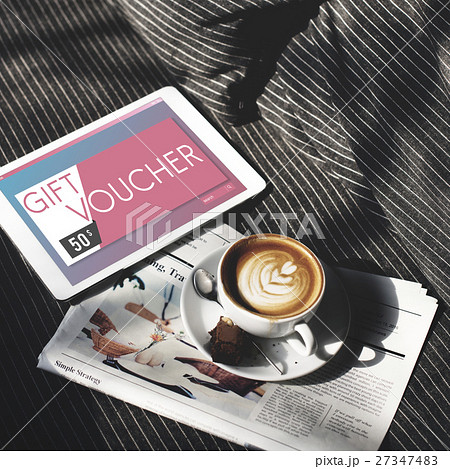 Gift Voucher Offer Coupon Concept 27347483