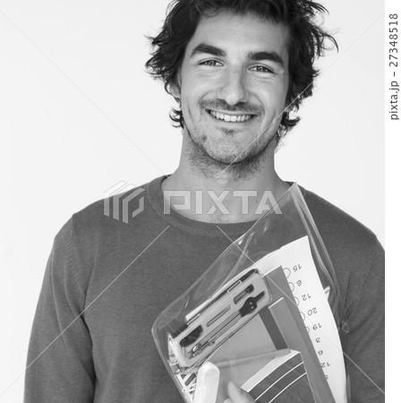 Attractive Adult Man Casual Style Studio Concept 27348518