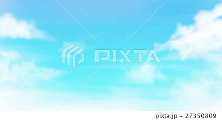 水彩イラスト　空　CG 27350809