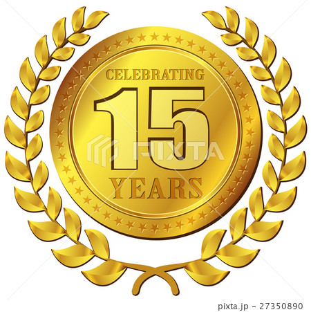 anniversary celebration gold icon 27350890