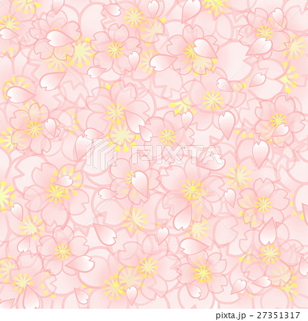 桜 壁紙のイラスト素材 27351317 Pixta