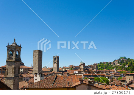 Italian panorama, upper city of "Bergamo" Italian panorama, upper city of "Bergamo" 27356172