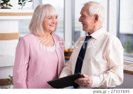 Experienced professionals consulting on their 27357695