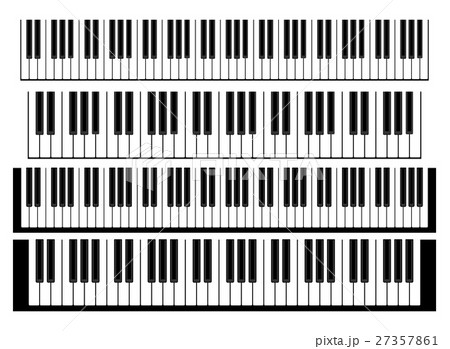 ピアノの鍵盤 のイラスト素材