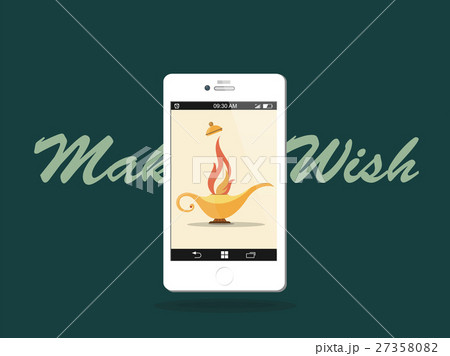 Make a wish! Smart phone of Modern Aladdin's Lamp 27358082