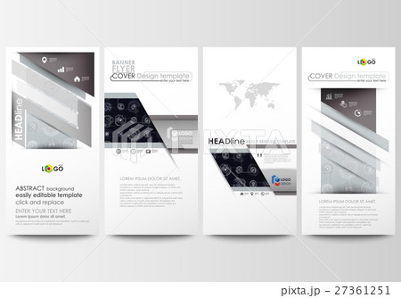 Flyers set, modern banners. Business templates 27361251