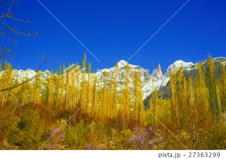 beautiful Landscape of Hunza Valley in Autumn beautiful Landscape of Hunza Valley in Autumn 27363299
