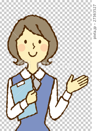 若い女性　OL　ファイル　案内 27363527