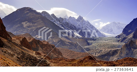 Passu glacier close to passu village Passu glacier close to passu village 27363641