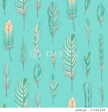 Seamless pattern with feathers Seamless pattern with feathers 27365346