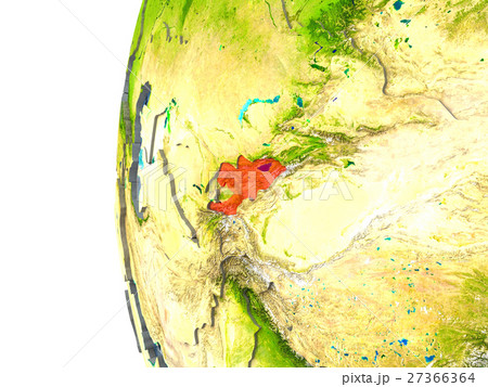 Kyrgyzstan in red Kyrgyzstan in red 27366364