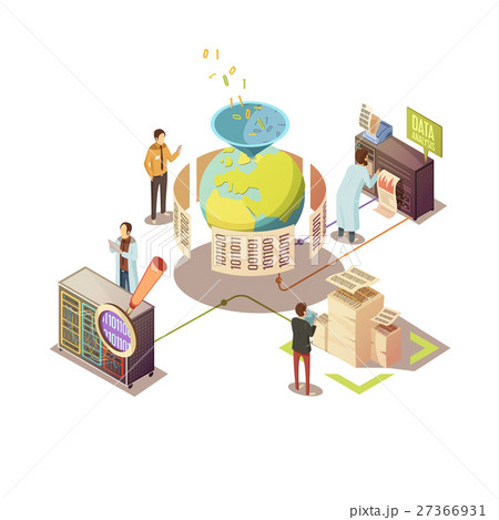 Information Processing Isometric Design Information Processing Isometric Design 27366931