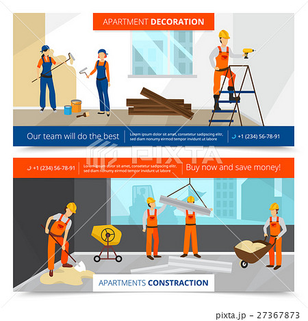 Construction Banners Set 27367873