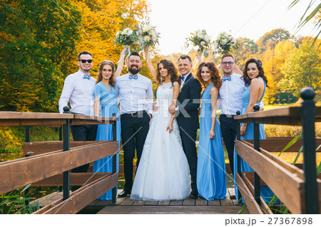 Groomsmen and bridesmaids 27367898