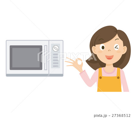 お母さん　レンジ　イラスト 27368512