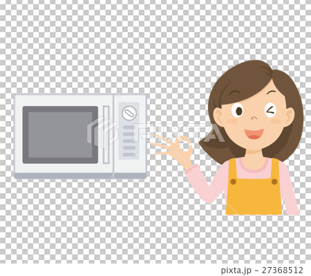 お母さん　レンジ　イラスト 27368512