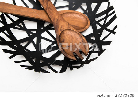 キッチンツール　木製　スプーン　フォーク 27370509