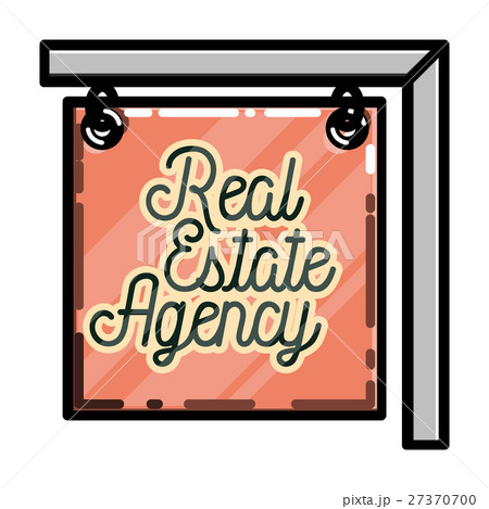 Color vintage real estate agency emblem Color vintage real estate agency emblem 27370700