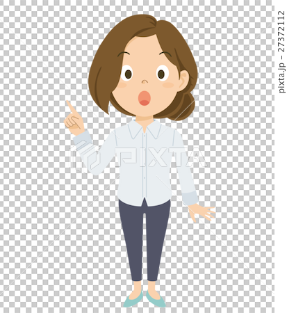 若い女性　イラスト 27372112