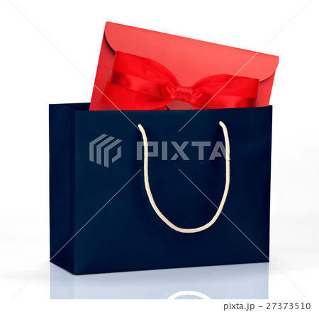 Dark blue shopping bag with gift Dark blue shopping bag with gift 27373510