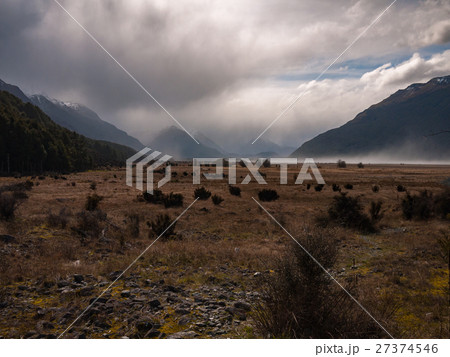 Dry windy plain surounded by mountains Dry windy plain surounded by mountains 27374546