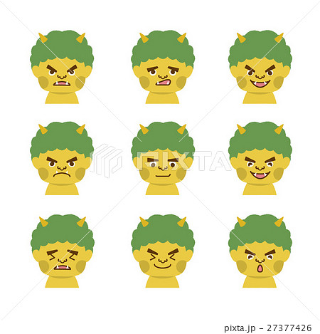 黄おに 表情いろいろ 黄おに 表情いろいろ 27377426