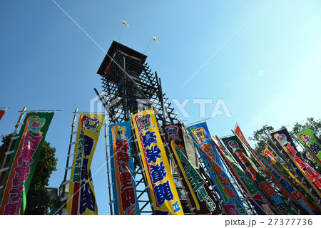 相撲櫓と相撲幟 27377736