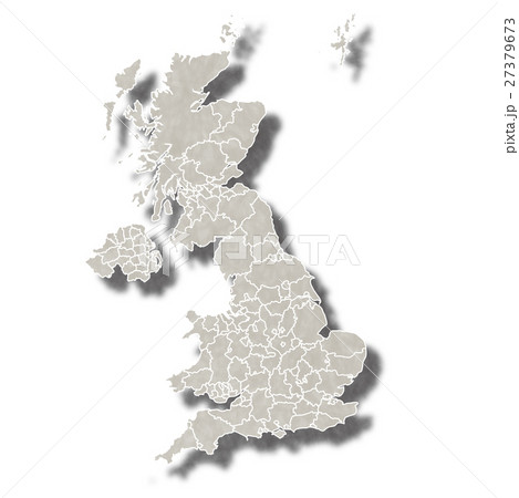 イギリス 地図 都市 アイコン のイラスト素材
