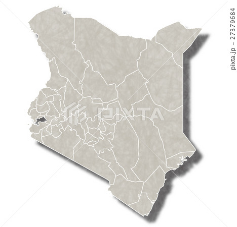 ケニア　地図　都市　アイコン  27379684