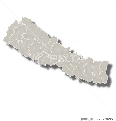 ネパール 地図 都市 アイコン のイラスト素材