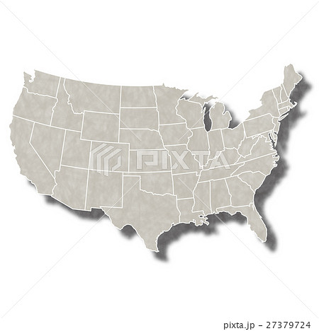 アメリカ 地図 都市 アイコン のイラスト素材