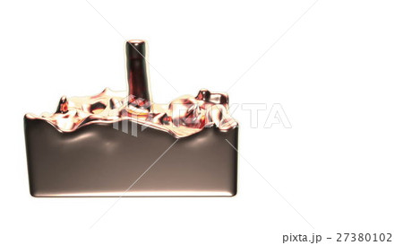 liquid red gold splashes filling the frame. Alpha 27380102