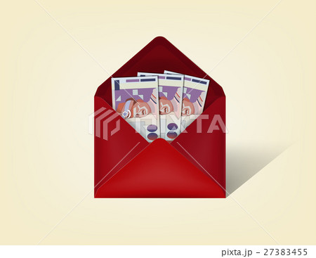 malaysia ringgit money cash in red opened envelope 27383455