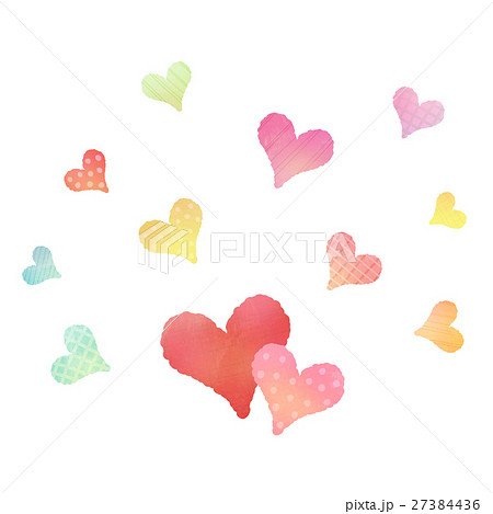 ハート　カラフル 27384436
