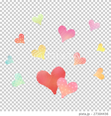 ハート　カラフル 27384436