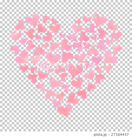 ハート（桃色） 27384437