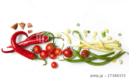 pepper, beans with cherry tomatoes pepper, beans with cherry tomatoes 27386355