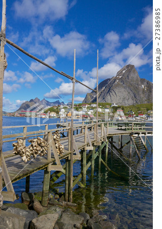 Wooden pier in fjord Wooden pier in fjord 27386985