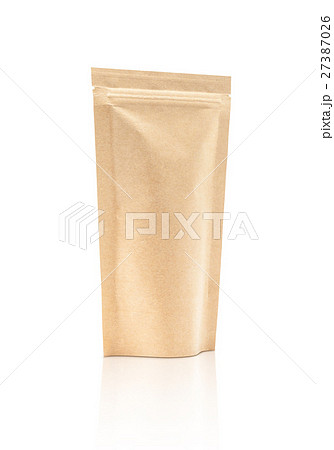 blank packaging recycle kraft paper pouch 27387026