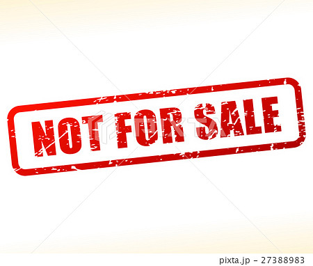 Not For Sale Text Bufferedのイラスト素材 2738