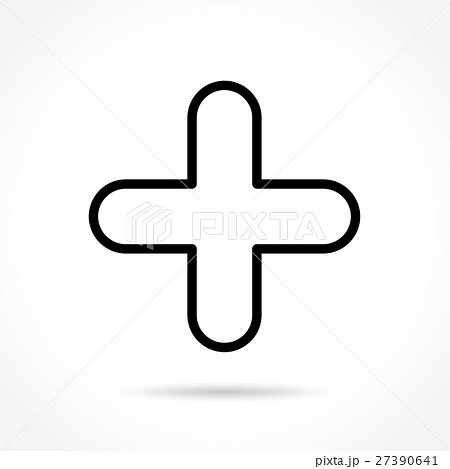 plus sign thin line icon 27390641