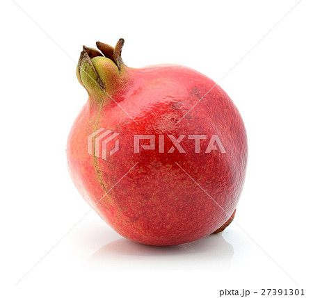 Indian pomegranate on white background 27391301