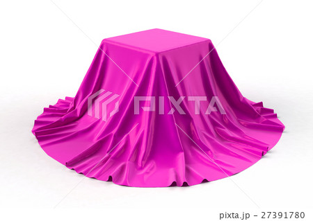 Box covered with red fabric. Box covered with red fabric. 27391780