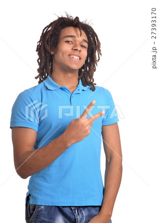 Mixed race teen boy 27393170
