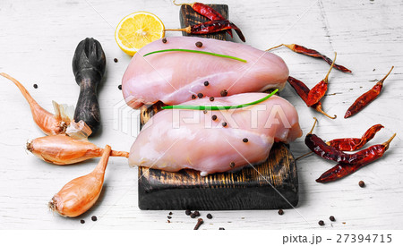 raw chicken fillets raw chicken fillets 27394715